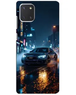 Чохол для Samsung Galaxy Note 10 Lite з картинкою «Нічне місто та Audi»