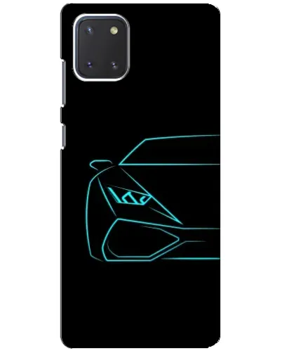 Чехол для Samsung Galaxy Note 10 Lite с картинкой «Голубой силуэт Lamborghini» Чехол для Samsung Galaxy Note 10 Lite с картинкой «Голубой силуэт Lamborghini»