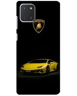 Чехол для Samsung Galaxy Note 10 Lite с картинкой «Lamborghini желтый акцент»