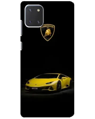 Чехол для Samsung Galaxy Note 10 Lite с картинкой «Lamborghini желтый акцент» Чехол для Samsung Galaxy Note 10 Lite с картинкой «Lamborghini желтый акцент»