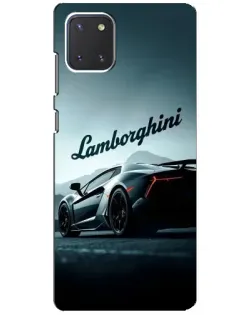 Чехол для Samsung Galaxy Note 10 Lite с картинкой «Классическая надпись Lamborghini»