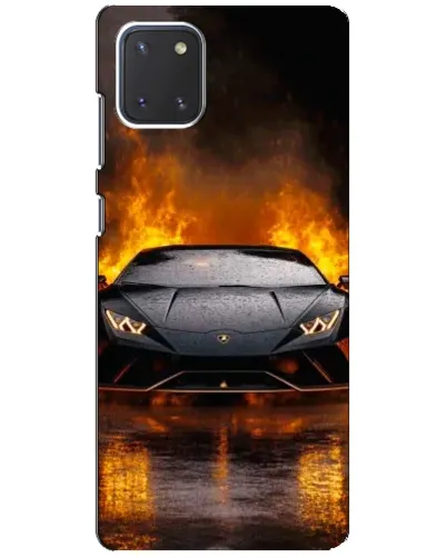 Чехол для Samsung Galaxy Note 10 Lite с картинкой «Lamborghini в огне» Чехол для Samsung Galaxy Note 10 Lite с картинкой «Lamborghini в огне»