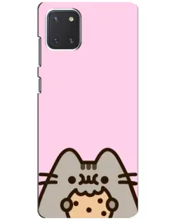 Чохол для Samsung Galaxy Note 10 Lite з картинкою «Pusheen та печиво»