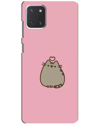 Чехол для Samsung Galaxy Note 10 Lite с картинкой «Pusheen сердце»