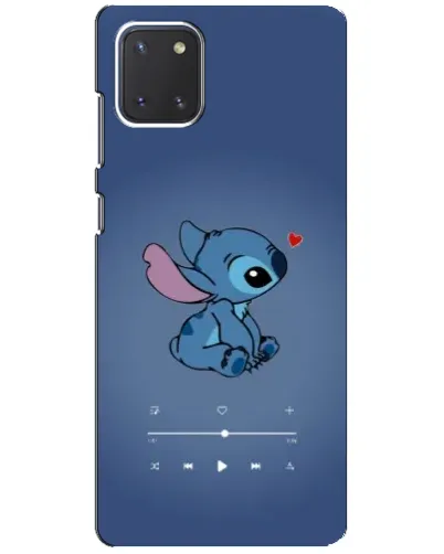Чехол для Samsung Galaxy Note 10 Lite с картинкой «Музыкальный Stitch» Чехол для Samsung Galaxy Note 10 Lite с картинкой «Музыкальный Stitch»