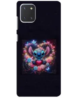 Чехол для Samsung Galaxy Note 10 Lite с картинкой «Stitch в цветах»