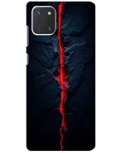 Чехол для Samsung Galaxy Note 10 Lite с картинкой «Kрасная лавовая трещина»
