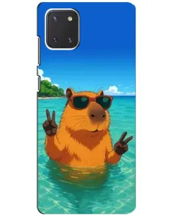 Чохол для Samsung Galaxy Note 10 Lite з картинкою «Морська капібара» Чохол для Samsung Galaxy Note 10 Lite з картинкою «Морська капібара»