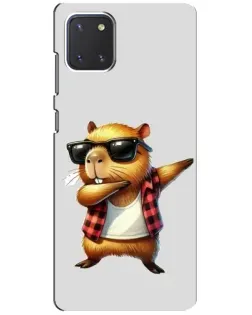 Чохол для Samsung Galaxy Note 10 Lite з картинкою «Капібара репер даб» Чохол для Samsung Galaxy Note 10 Lite з картинкою «Капібара репер даб»