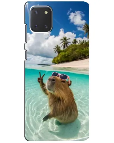 Чохол для Samsung Galaxy Note 10 Lite з картинкою «Капібара на морі»