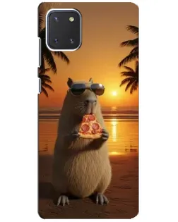 Чохол для Samsung Galaxy Note 10 Lite з картинкою «Капібара з піцою» Чохол для Samsung Galaxy Note 10 Lite з картинкою «Капібара з піцою»