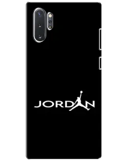 Чехол для Samsung Galaxy Note 10 Plus с картинкой «Jordan White Logo»