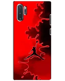 Чехол для Samsung Galaxy Note 10 Plus с картинкой «Jordan Red Smoke»