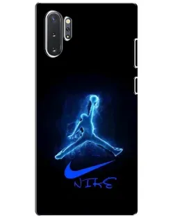 Чехол для Samsung Galaxy Note 10 Plus с картинкой «Jordan Neon Blue»