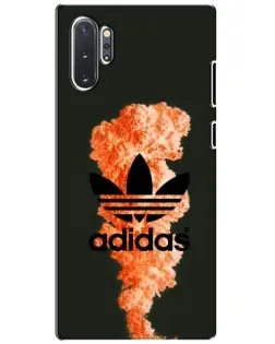 Чехол для Samsung Galaxy Note 10 Plus с картинкой «Оранжевый дым Adidas»
