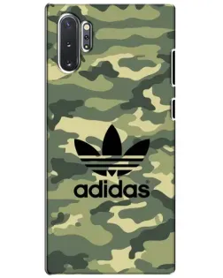 Чехол для Samsung Galaxy Note 10 Plus с картинкой «Милитари стиль Adidas»