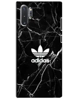 Чехол для Samsung Galaxy Note 10 Plus с картинкой «Белый мрамор Adidas»