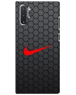 Чехол для Samsung Galaxy Note 10 Plus с картинкой «Nike — карбоновая сетка» Чехол для Samsung Galaxy Note 10 Plus с картинкой «Nike — карбоновая сетка»