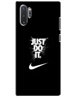 Чехол для Samsung Galaxy Note 10 Plus с картинкой «Текстовый принт Nike»