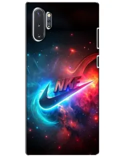 Чехол для Samsung Galaxy Note 10 Plus с картинкой «Огненный логотип Nike»