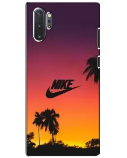 Чехол для Samsung Galaxy Note 10 Plus с картинкой «Nike на закате солнца»