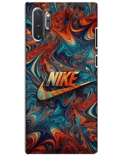 Чехол для Samsung Galaxy Note 10 Plus с картинкой «Nike в абстракции»