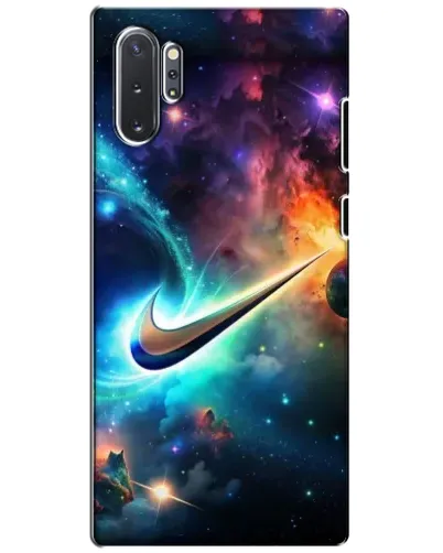 Чехол для Samsung Galaxy Note 10 Plus с картинкой «Космический Nike Swoosh» Чехол для Samsung Galaxy Note 10 Plus с картинкой «Космический Nike Swoosh»