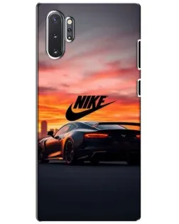 Чехол для Samsung Galaxy Note 10 Plus с картинкой «Nike и суперкар»