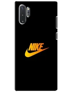 Чехол для Samsung Galaxy Note 10 Plus с картинкой «Золотой логотип Nike»