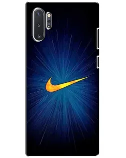 Чехол для Samsung Galaxy Note 10 Plus с картинкой «Синий пульс Nike»