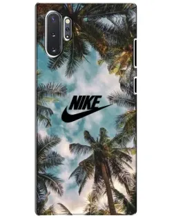 Чехол для Samsung Galaxy Note 10 Plus с картинкой «Тропический принт Nike»