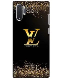 Чехол для Samsung Galaxy Note 10 Plus с картинкой «LV — золотые искры»