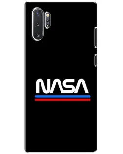 Чехол для Samsung Galaxy Note 10 Plus с картинкой «NASA — классика Red Blue» Чехол для Samsung Galaxy Note 10 Plus с картинкой «NASA — классика Red Blue»