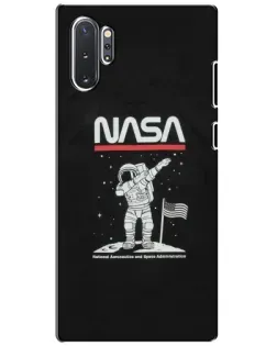 Чехол для Samsung Galaxy Note 10 Plus с картинкой «NASA — шагаем по Луне»