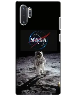 Чехол для Samsung Galaxy Note 10 Plus с картинкой «Астронавт на Луне»