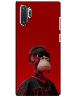 Чехол для Samsung Galaxy Note 10 Plus с картинкой «Bored Ape в красном» Чехол для Samsung Galaxy Note 10 Plus с картинкой «Bored Ape в красном»