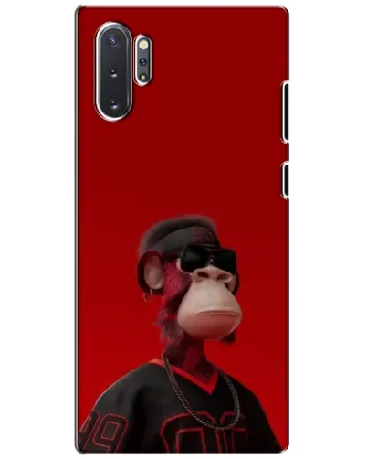 Чехол для Samsung Galaxy Note 10 Plus с картинкой «Bored Ape в красном» Чехол для Samsung Galaxy Note 10 Plus с картинкой «Bored Ape в красном»