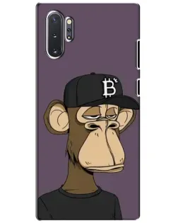 Чехол для Samsung Galaxy Note 10 Plus с картинкой «Bored Ape в кепке»