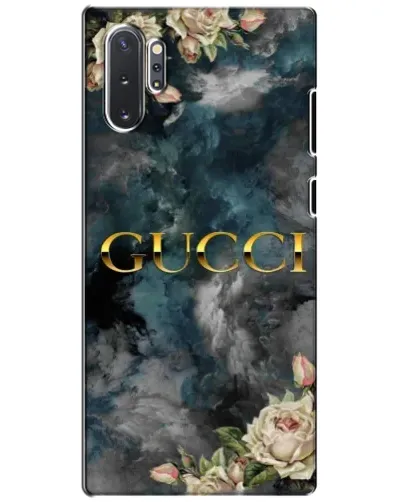 Чехол для Samsung Galaxy Note 10 Plus с картинкой «Абстрактные цветы Gucci» Чехол для Samsung Galaxy Note 10 Plus с картинкой «Абстрактные цветы Gucci»