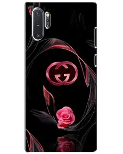 Чехол для Samsung Galaxy Note 10 Plus с картинкой «Gucci — неоновая роза»