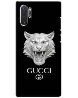 Чехол для Samsung Galaxy Note 10 Plus с картинкой «Gucci — серебряный лев»