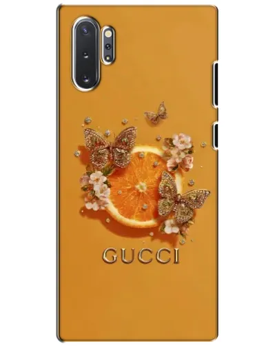 Чехол для Samsung Galaxy Note 10 Plus с картинкой «Gucci — золотые бабочки» Чехол для Samsung Galaxy Note 10 Plus с картинкой «Gucci — золотые бабочки»