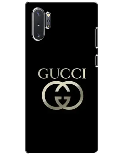 Чехол для Samsung Galaxy Note 10 Plus с картинкой «Gucci — золото на черном» Чехол для Samsung Galaxy Note 10 Plus с картинкой «Gucci — золото на черном»