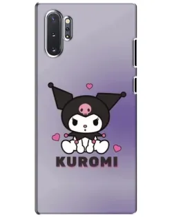 Чехол для Samsung Galaxy Note 10 Plus с картинкой «Kuromi — фиолетовый арт»