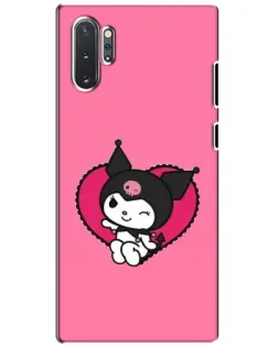 Чехол для Samsung Galaxy Note 10 Plus с картинкой «Kuromi — любовь в сердце»