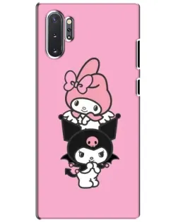 Чехол для Samsung Galaxy Note 10 Plus с картинкой «My Melody и Kuromi»