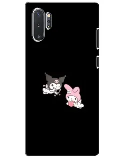 Чехол для Samsung Galaxy Note 10 Plus с картинкой «My Melody и Kuromi»