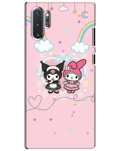 Чехол для Samsung Galaxy Note 10 Plus с картинкой «My Melody и Kuromi» Чехол для Samsung Galaxy Note 10 Plus с картинкой «My Melody и Kuromi»