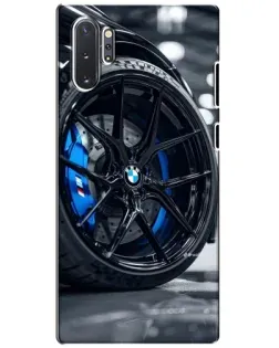 Чехол для Samsung Galaxy Note 10 Plus с картинкой «Колесо BMW вблизи»