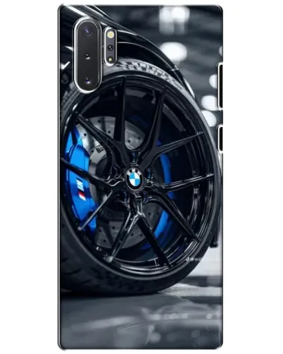 Чехол для Samsung Galaxy Note 10 Plus с картинкой «Колесо BMW вблизи»